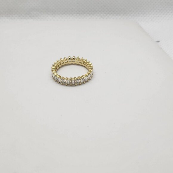 Brand New Sterling Silver 925 Rectangle Eternity Ring - Picture 4 of 4